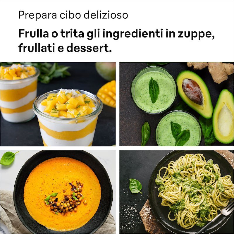 Braun Minipimer MultiQuick3 Mq30201mbk Nero