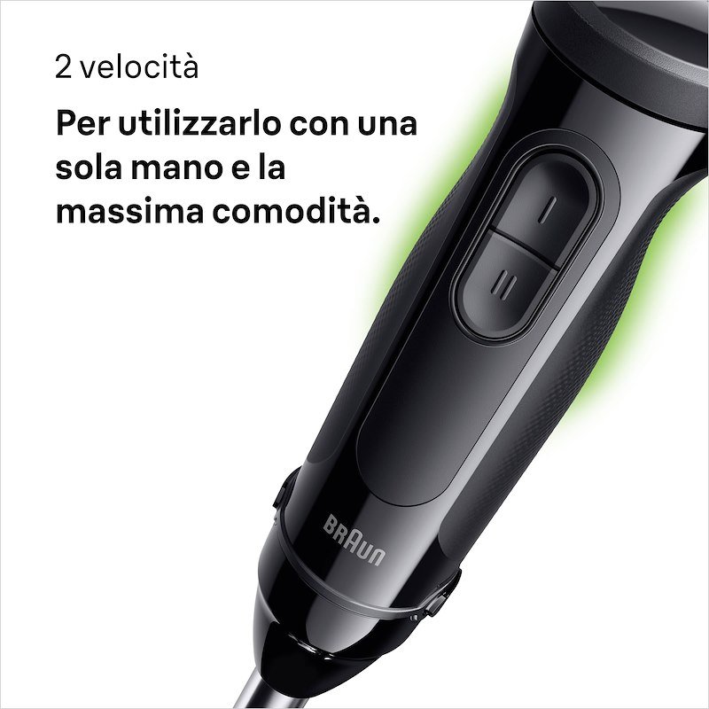 Braun Minipimer MultiQuick3 Mq30201mbk Nero