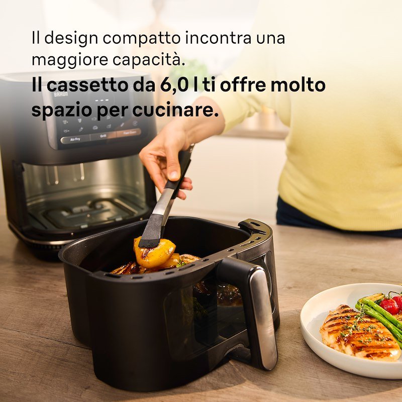 Braun Friggitrice ad Aria MultiFry 5 Hf5073 Nero
