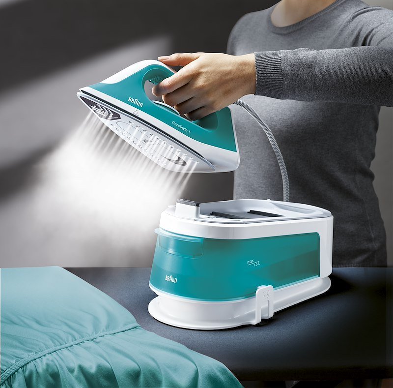 Braun Sistema stirante CareStyle 1 IS1013GR Bianco/Turchese