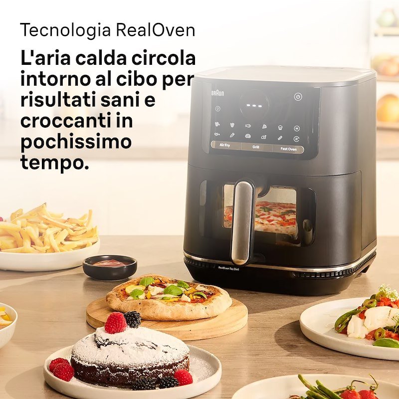 Braun Friggitrice ad aria MULTIFRY 5 Hf5075ibk Nero opaco