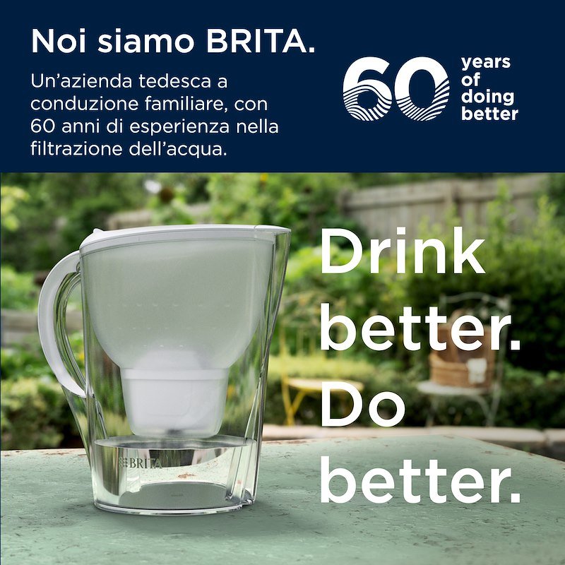 Brita Caraffa Filtrante Marella 1051465 Bianco