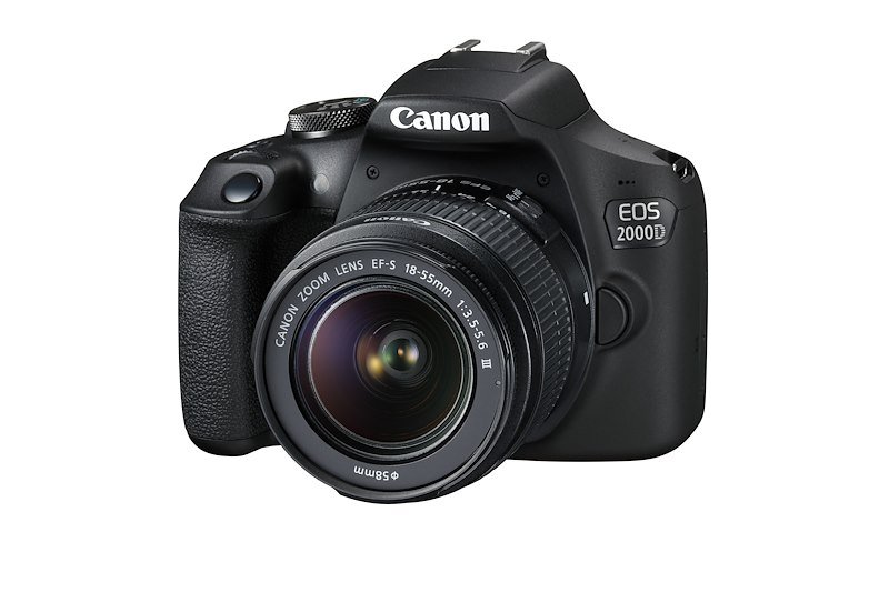 Canon Fotocamera Canon EOS 2000D + Obiettivo EF-S 18-55mm DC III