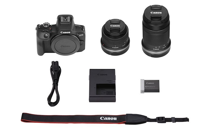 Canon Fotocamera Mirrorless EOS R100 + KIT Obiettivi 18–45 IS STM + 55-210 F 5-7.1