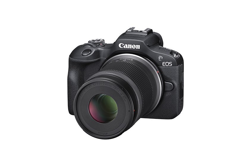 Canon Fotocamera Mirrorless EOS R100 + KIT Obiettivi 18–45 IS STM + 55-210 F 5-7.1