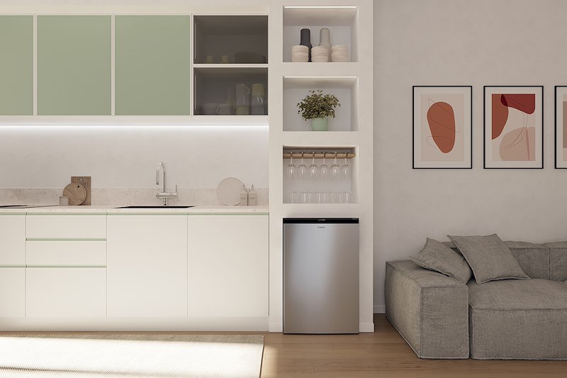 Candy Congelatore verticale CNUQ2L58EX Argento