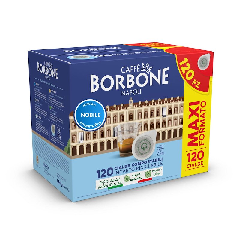 Caffe Borbone Cialde 120 pz Miscela Nobile (Blu)