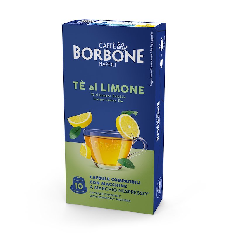 Caffe' Borbone capsule 10 pz Al gusto di The al Limone - Comp. NESPRESSO