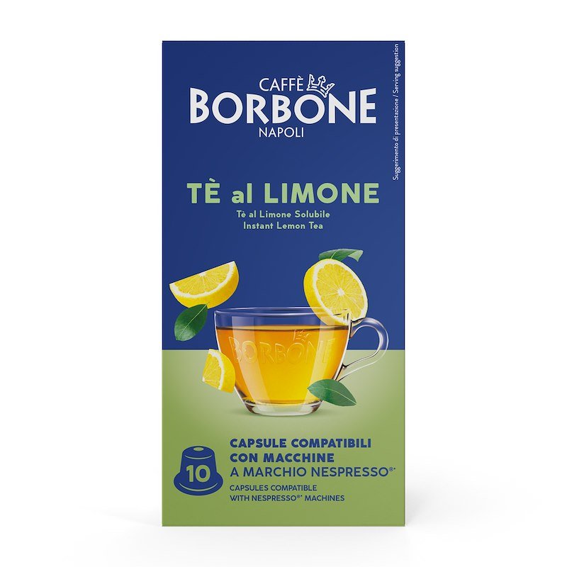 Caffe' Borbone capsule 10 pz Al gusto di The al Limone - Comp. NESPRESSO