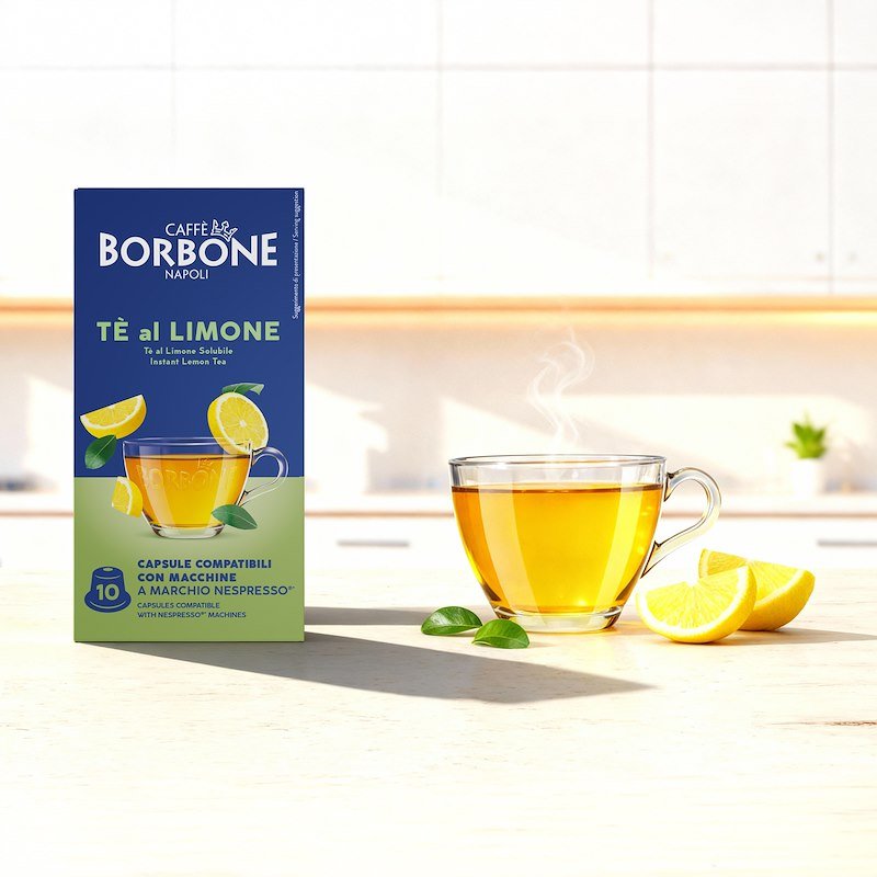 Caffe' Borbone capsule 10 pz Al gusto di The al Limone - Comp. NESPRESSO