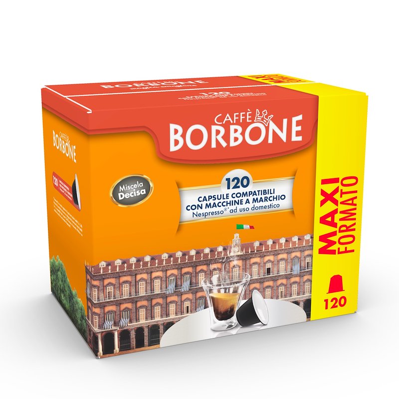 Caffè Borbone Capsule 120 Pz Miscela Decisa per Nespresso