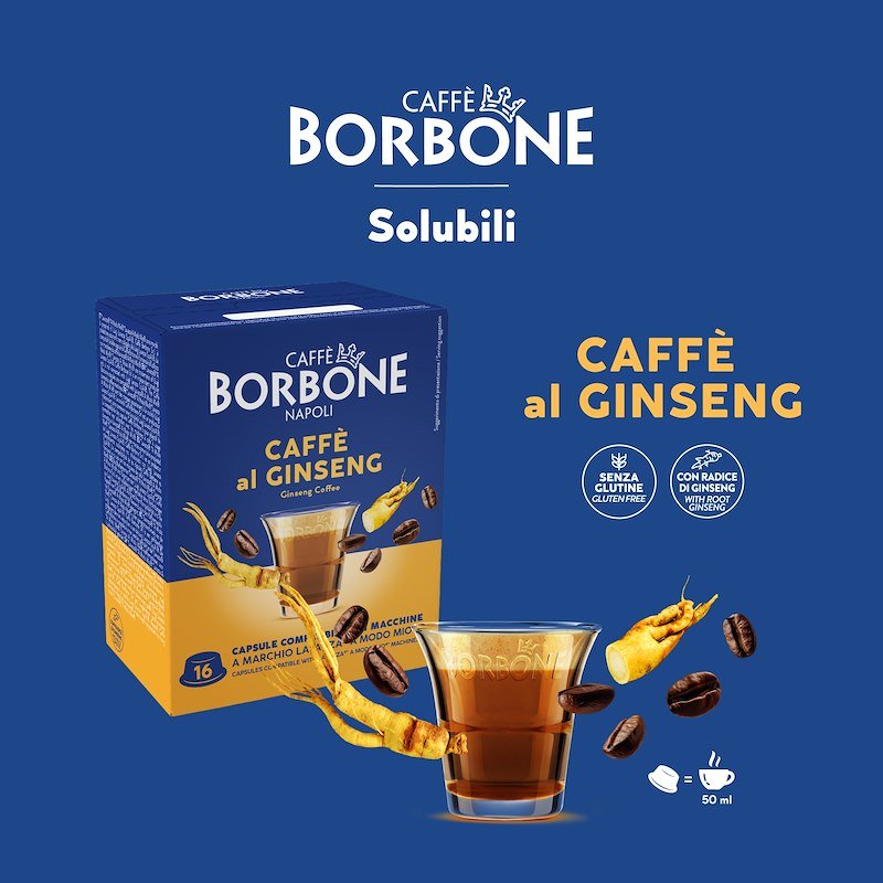 Caffe' Borbone 16 Capsule Ginseng AMGINSENGZERO6X