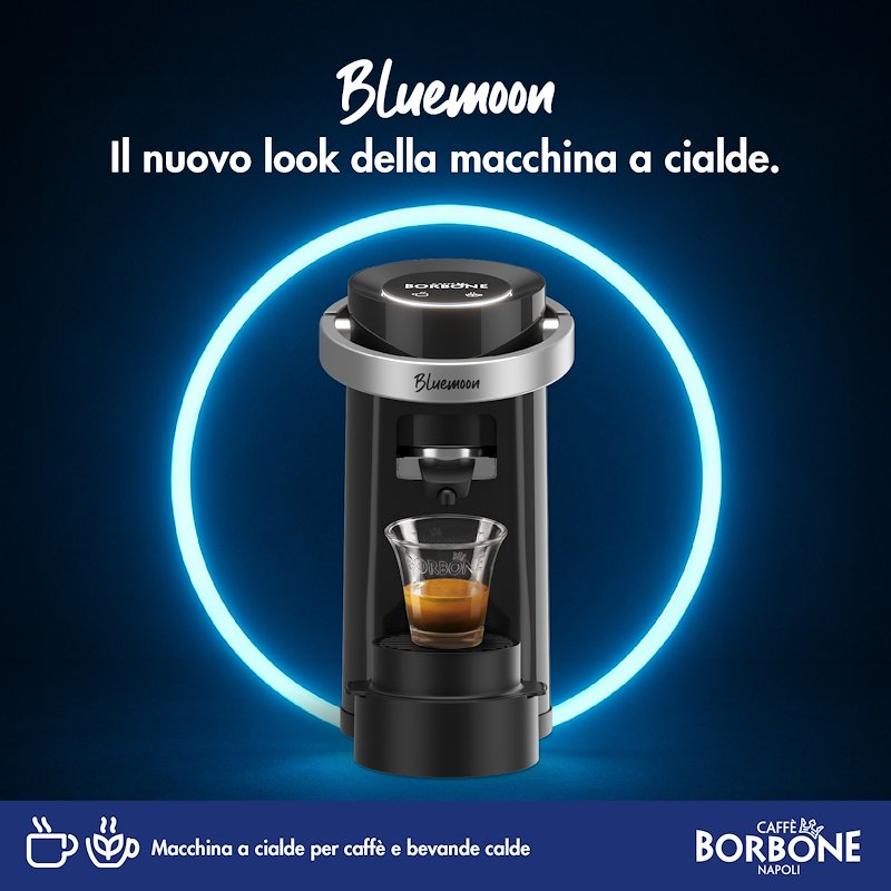 Caffe' Borbone Macchina caffè cialde Bluemoon Nera