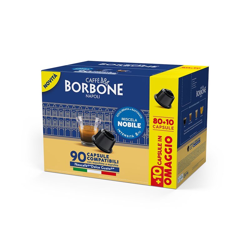 Caffe' Borbone Capsula 	DOLCE GUSTO NOBILE 80+10PZ