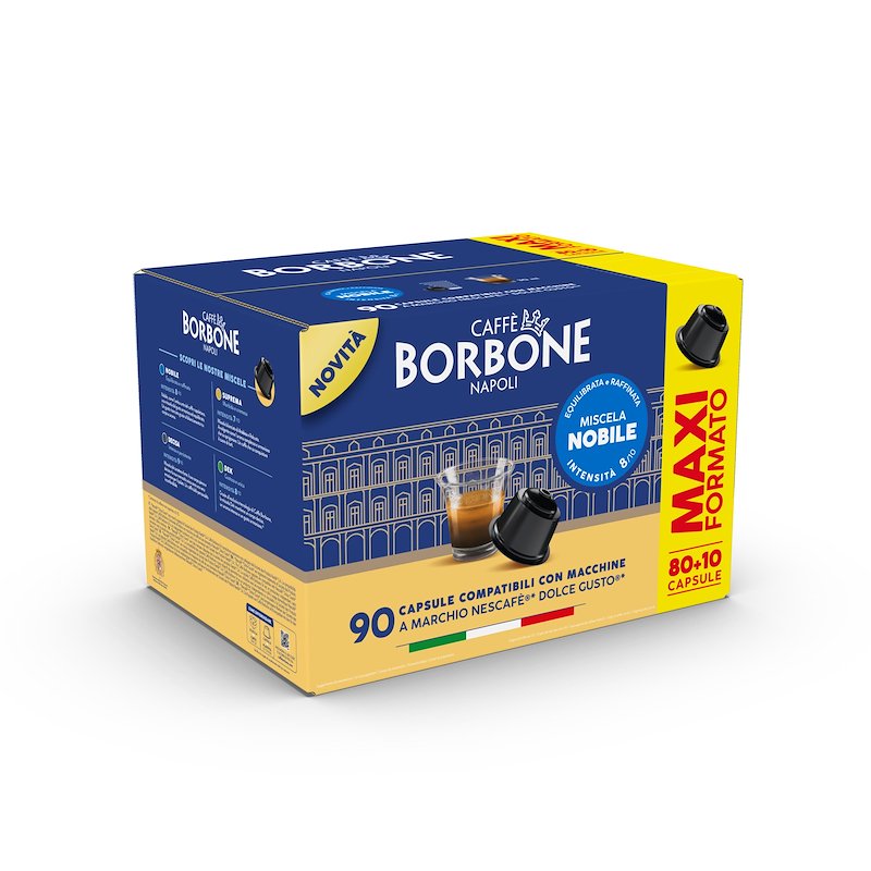 Caffe' Borbone Capsula 	DOLCE GUSTO NOBILE 80+10PZ