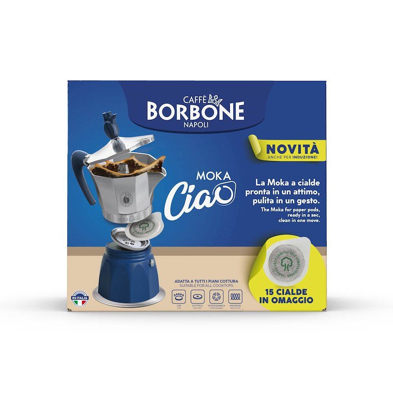 Caffe' Borbone Moka induzione MOKACIAO +15 cialde incluse
