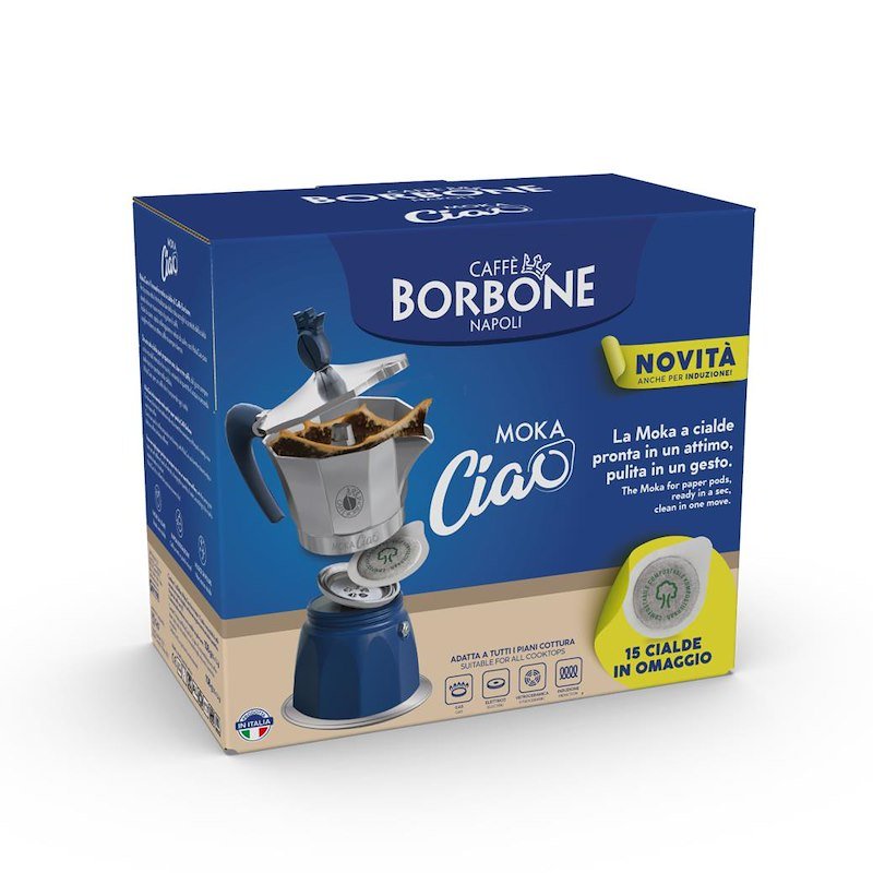 Caffe' Borbone Moka induzione MOKACIAO +15 cialde incluse