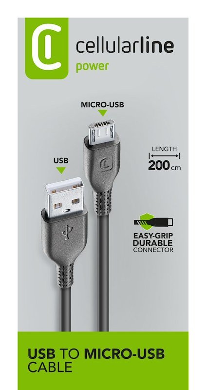 Cellularline - Usbdatacmicrousb2m 371538