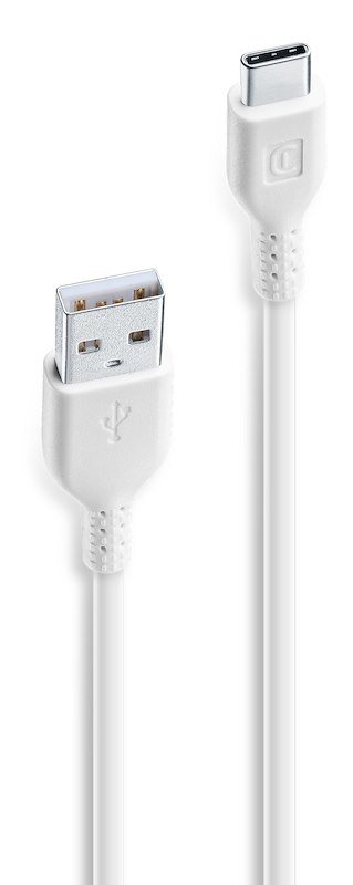 Cellularline Cavo USB/ USB-C Usbdata06usbcw Bianco