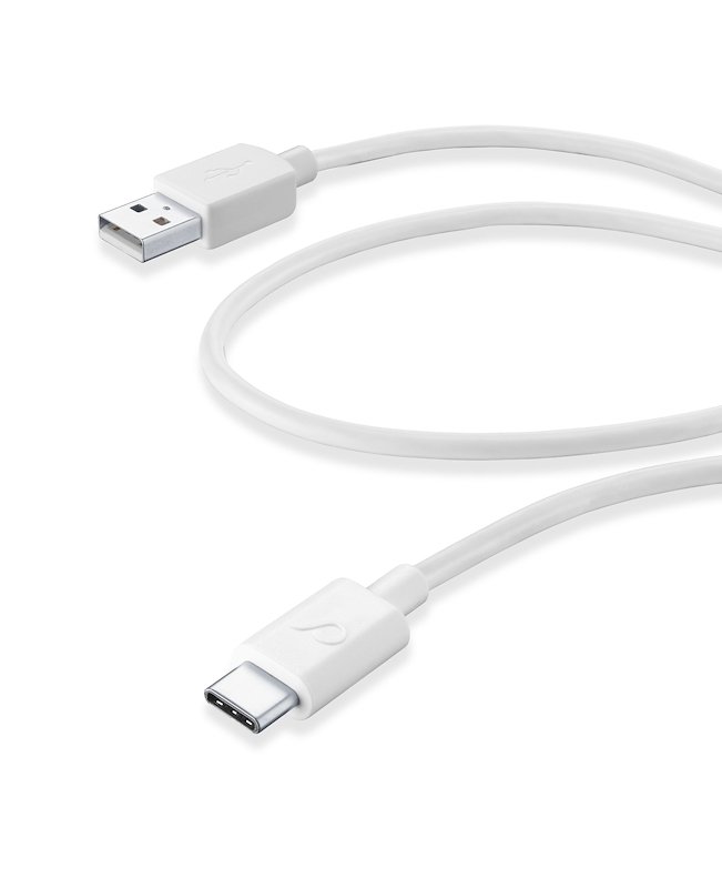 Cellularline Cavo USB/ USB-C Usbdata06usbcw Bianco