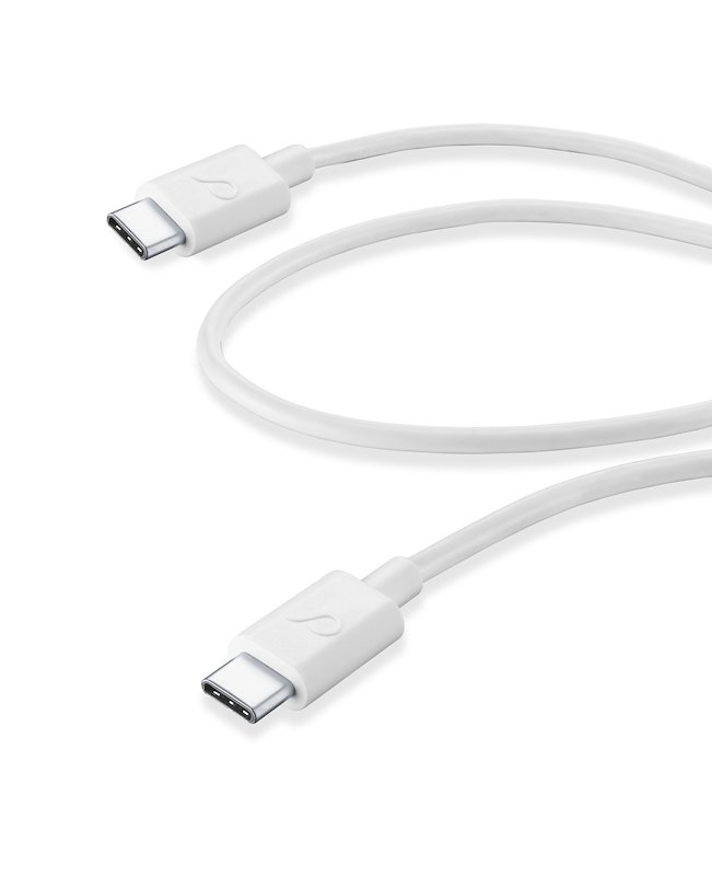 Cellularline Cavo USB-C Power Cable 60cm Usbdata06usbc2cw Bianco