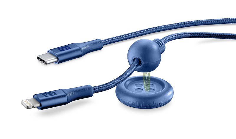 Cellularline - Usbdatabutc2lmfi1b CAVO USB-C TO LIGHTNING 1.5M BLU