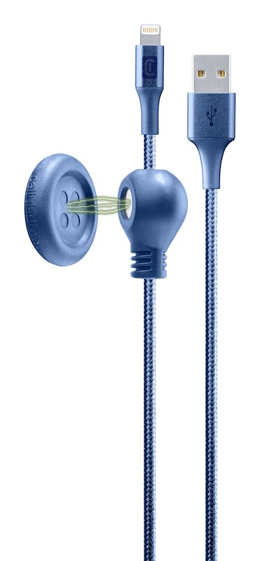 Cellularline - Usbdatabutmfi1mb CAVO LIGHTNING 1.5M BLU
