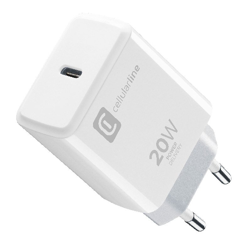 Cellularline Caricabatterie da rete USB-C 20W