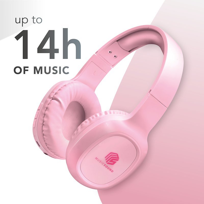 Cellularline Cuffie Btheadbbasicmsp Rosa
