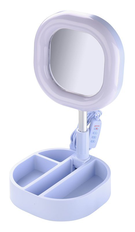 Cellularline Selfie Ring Mirror universale azzurro