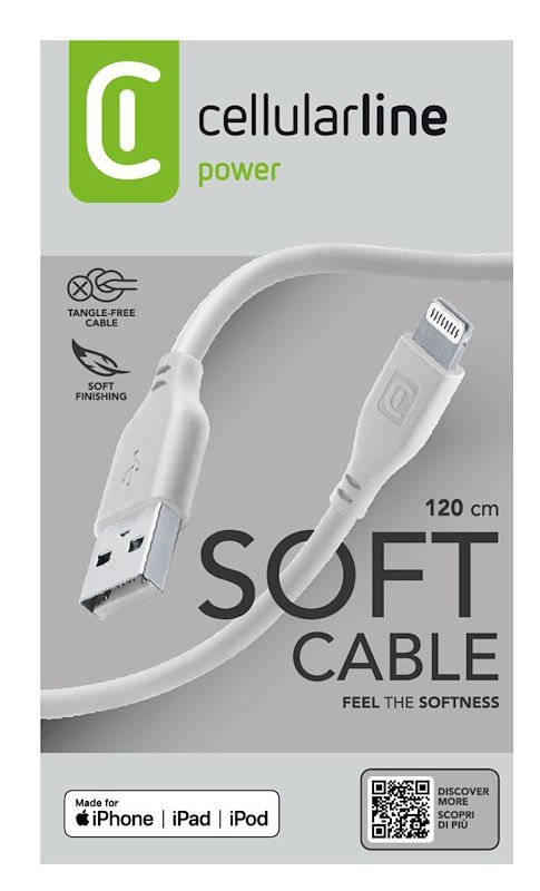 Cellularline Cavo dati Usbdatasoftmfid Grigio