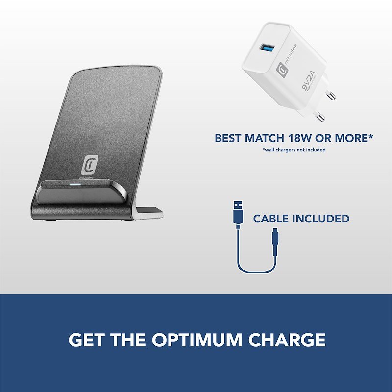 Cellularline Docking station Wirelesstand10wk Nero