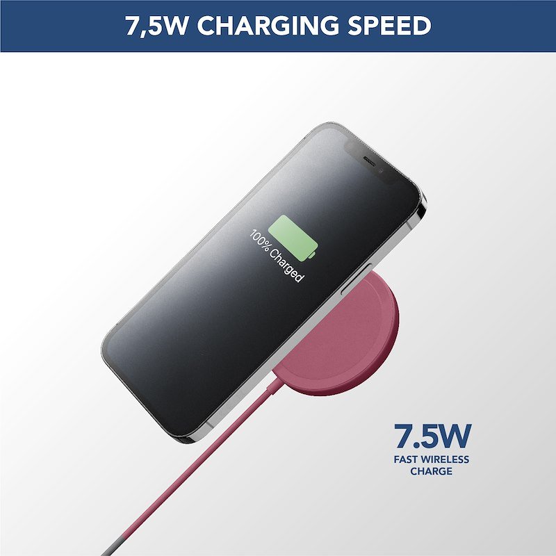 Cellularline MAG Wireless Charger MAGSFWIRELESSCOLR  rosso