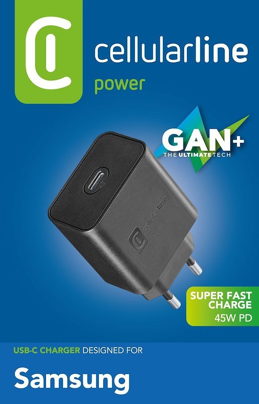Cellularline Super fast Charger Achsmusbc45wk Nero