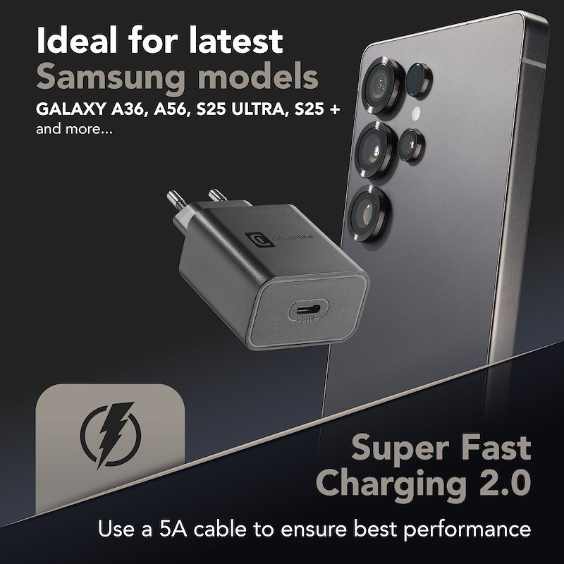 Cellularline Super fast Charger Achsmusbc45wk Nero