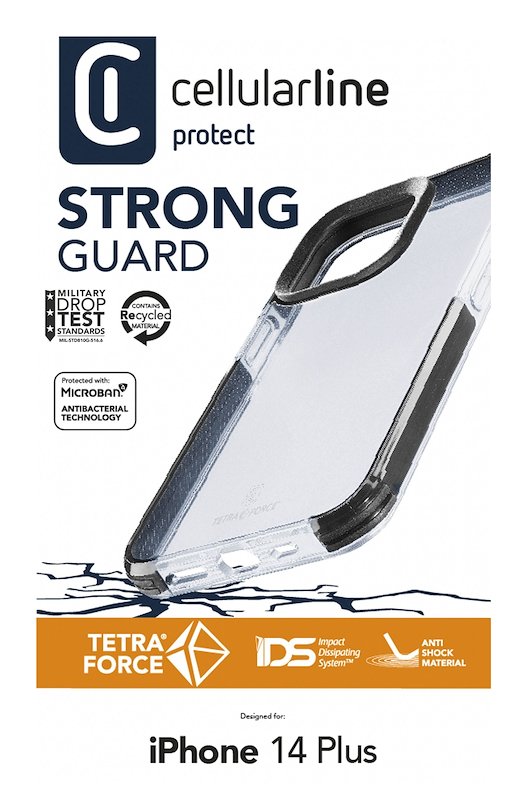 Cellularline Custodia  iPhone 14 Plus Tetraciph14maxt Nero