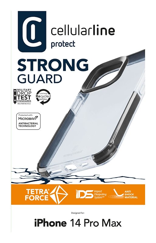 Cellularline Custodia iPhone 14 Pro Max Tetraciph14prmt Nero