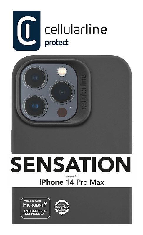 Cellularline Custodia iPhone Pro Max Sensationiph14prmk Nero