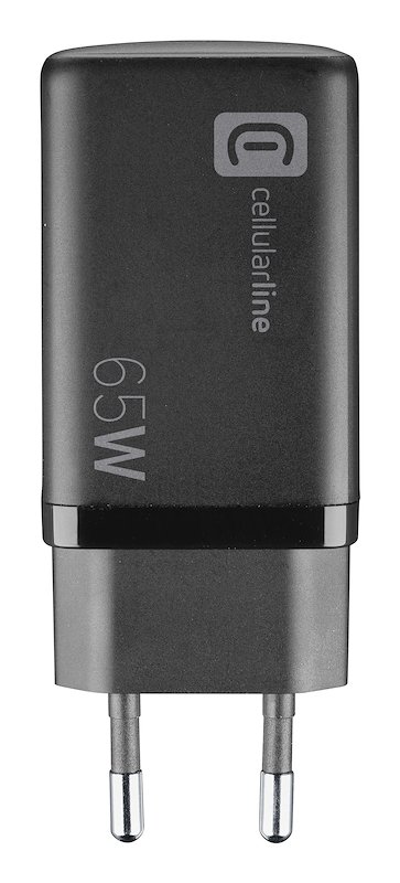 Cellularline CARICABATTERIE RETE GAN 3 PORTE 65W  Achusbgan3pd65wk