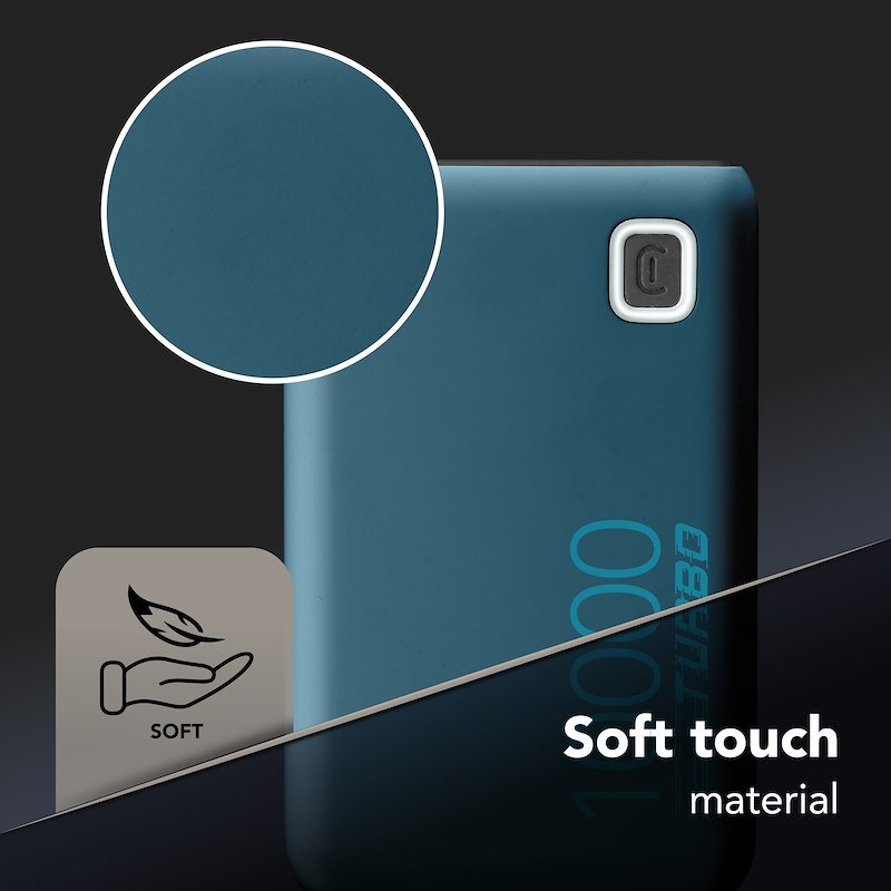 Cellularline Caricabatterie Portatile Pbessencepd10000g Azzurro