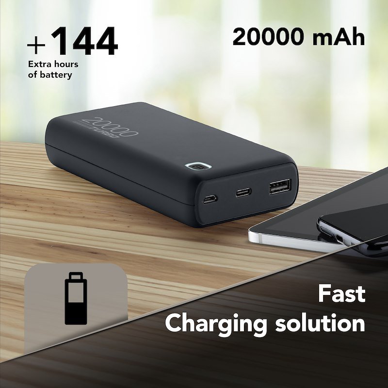 Cellularline Powerbank Pbessencepd20000d Grigio