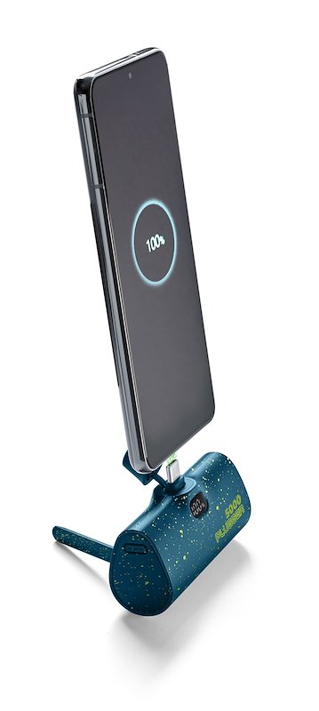 Powerbank Celly 5000mAh Ultra Slim Con Cavo USB-C Integrato – Leggero E Ricarica Rapida 20W