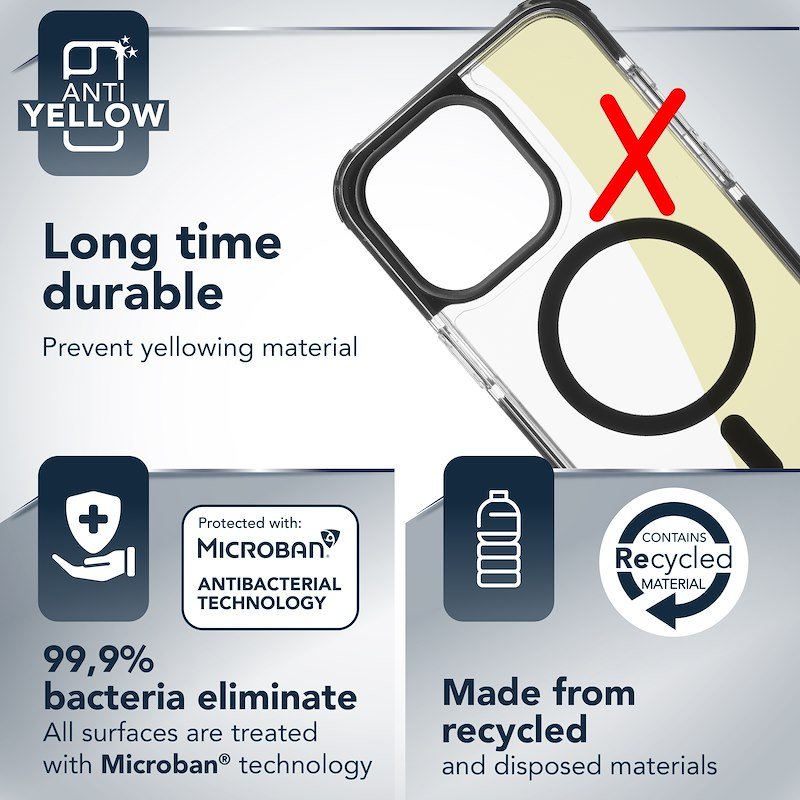 Cellularline Custodia iPhone 15 Tetracmagiph15t Trasparente