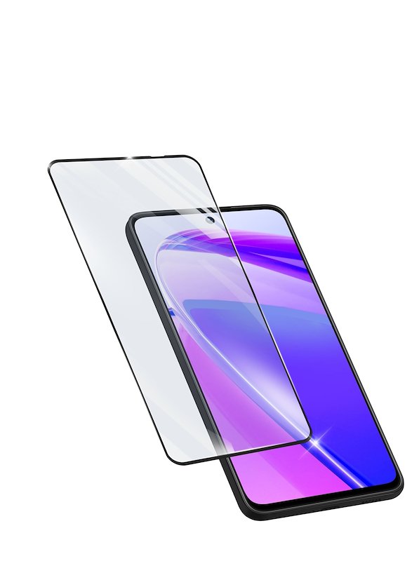 TM-Concept Vetro Temperato Total Protect Per Huawei Honor 9 Lite, Con Cornice Blu, 0,26 Mm, Anti Graffio