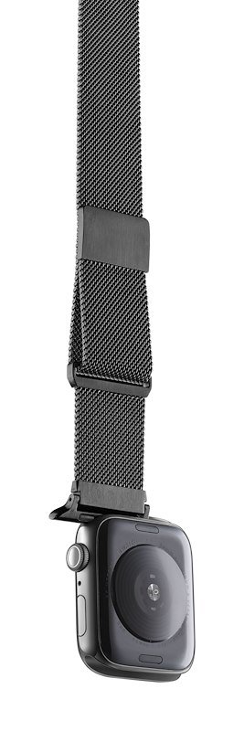 Cellularline Cinturino per Apple Watch 40mm maglia Milanese Nero