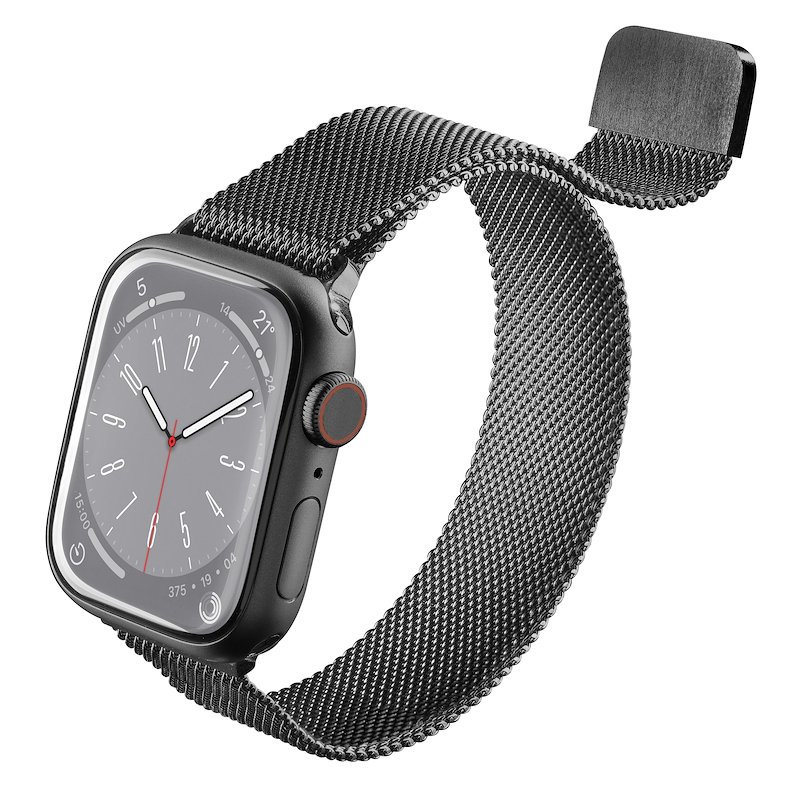 Cellularline Cinturino per Apple Watch 40mm maglia Milanese Nero