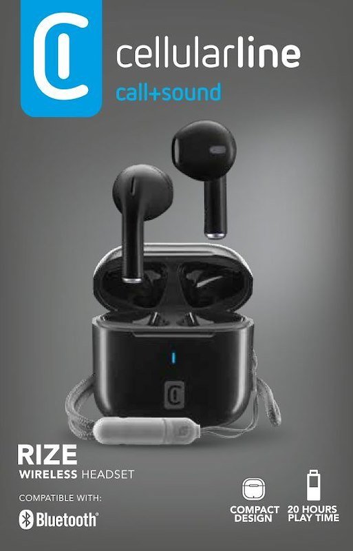 Cellularline Auricolare Bluetooth Btrizetwsk Nero