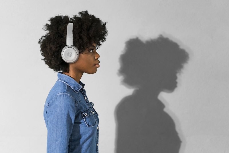 Music Sound Cuffie Bluetooth Vibed bianco