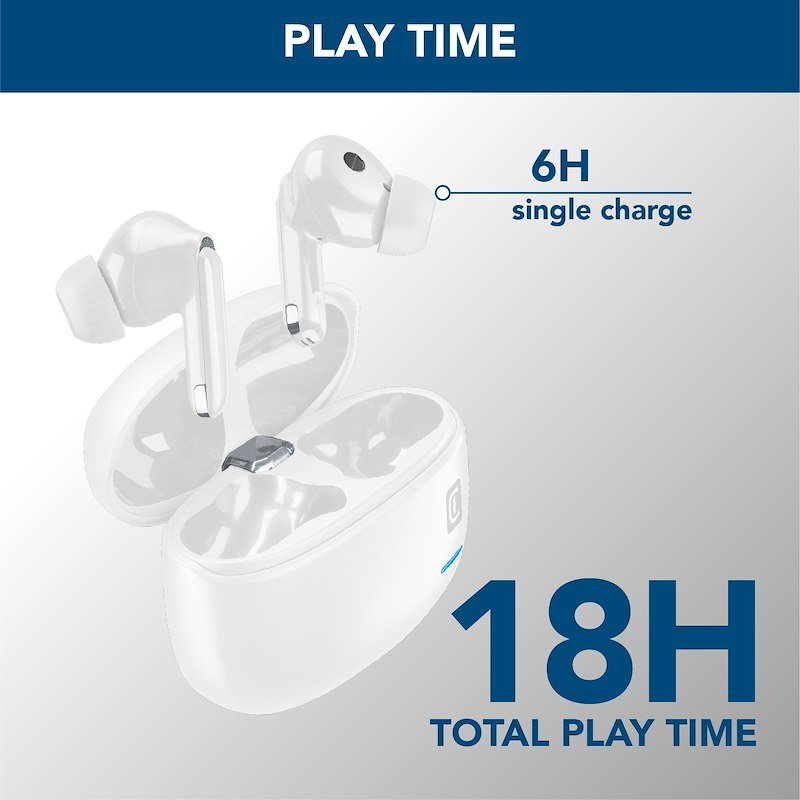 Cellularline Auricolare Bluetooth Bteclipsetwsw Bianco