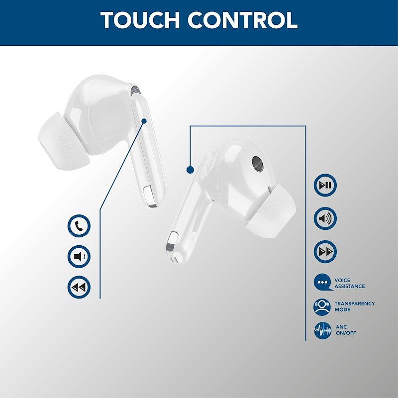 Cellularline Auricolare Bluetooth Bteclipsetwsw Bianco